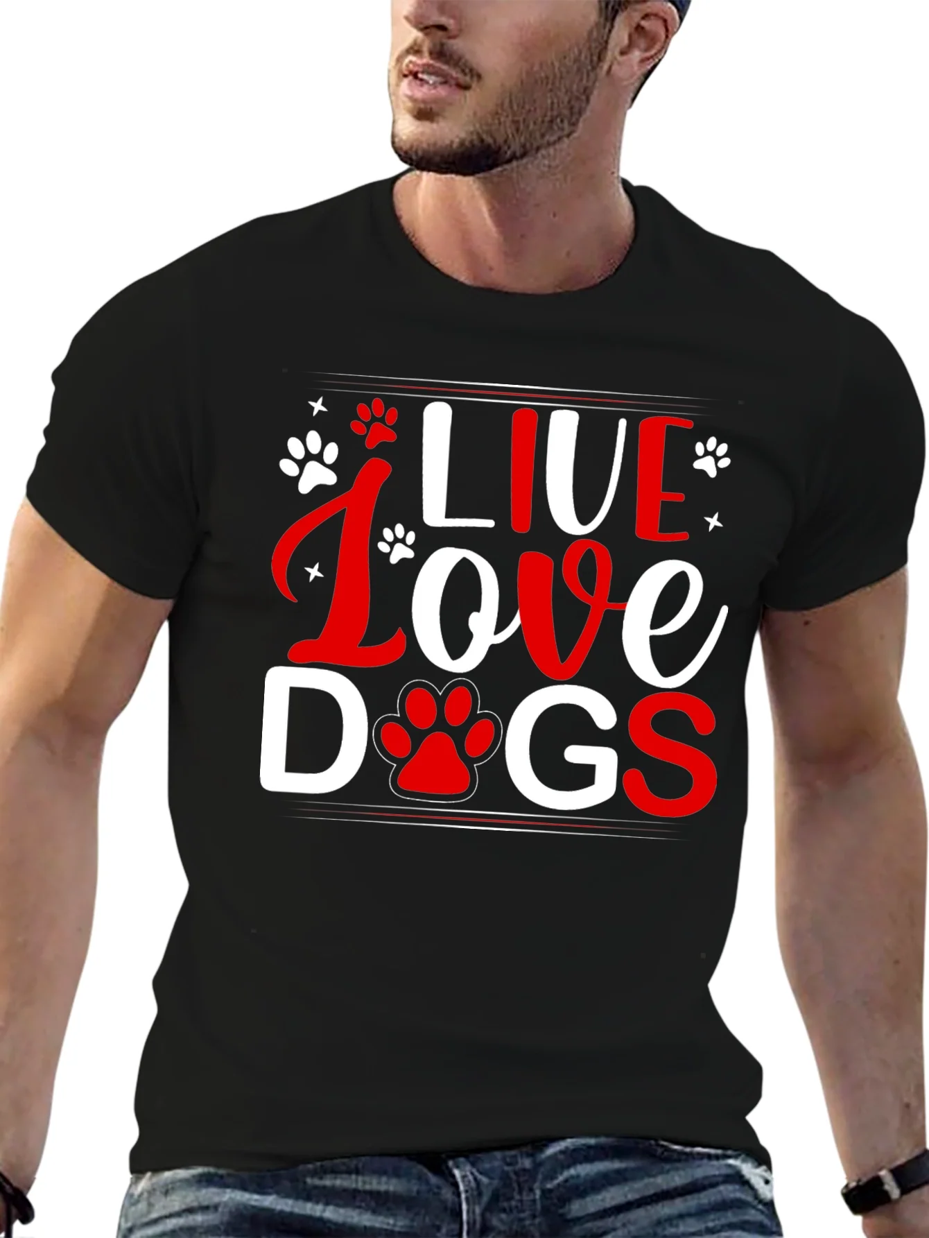 Live Love Dogs Graphic Tee - Unisex T-Shirt