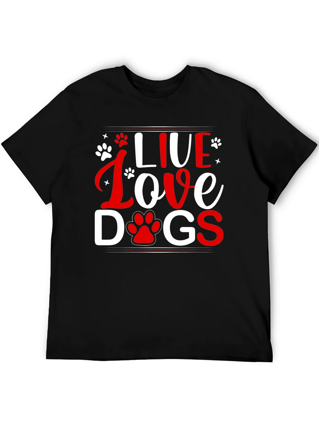 Live Love Dogs Graphic Tee - Unisex T-Shirt