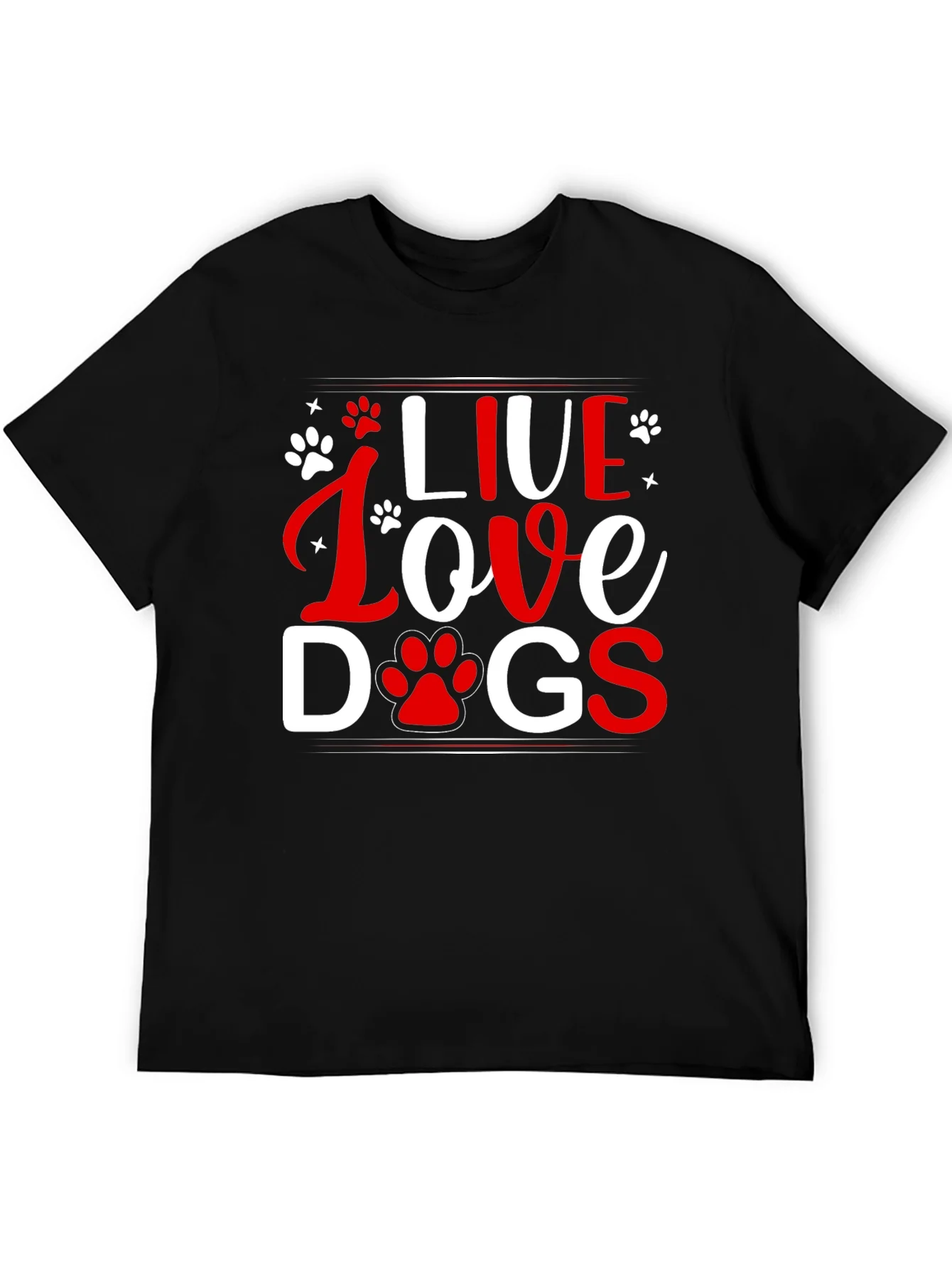 Live Love Dogs Graphic Tee - Unisex T-Shirt