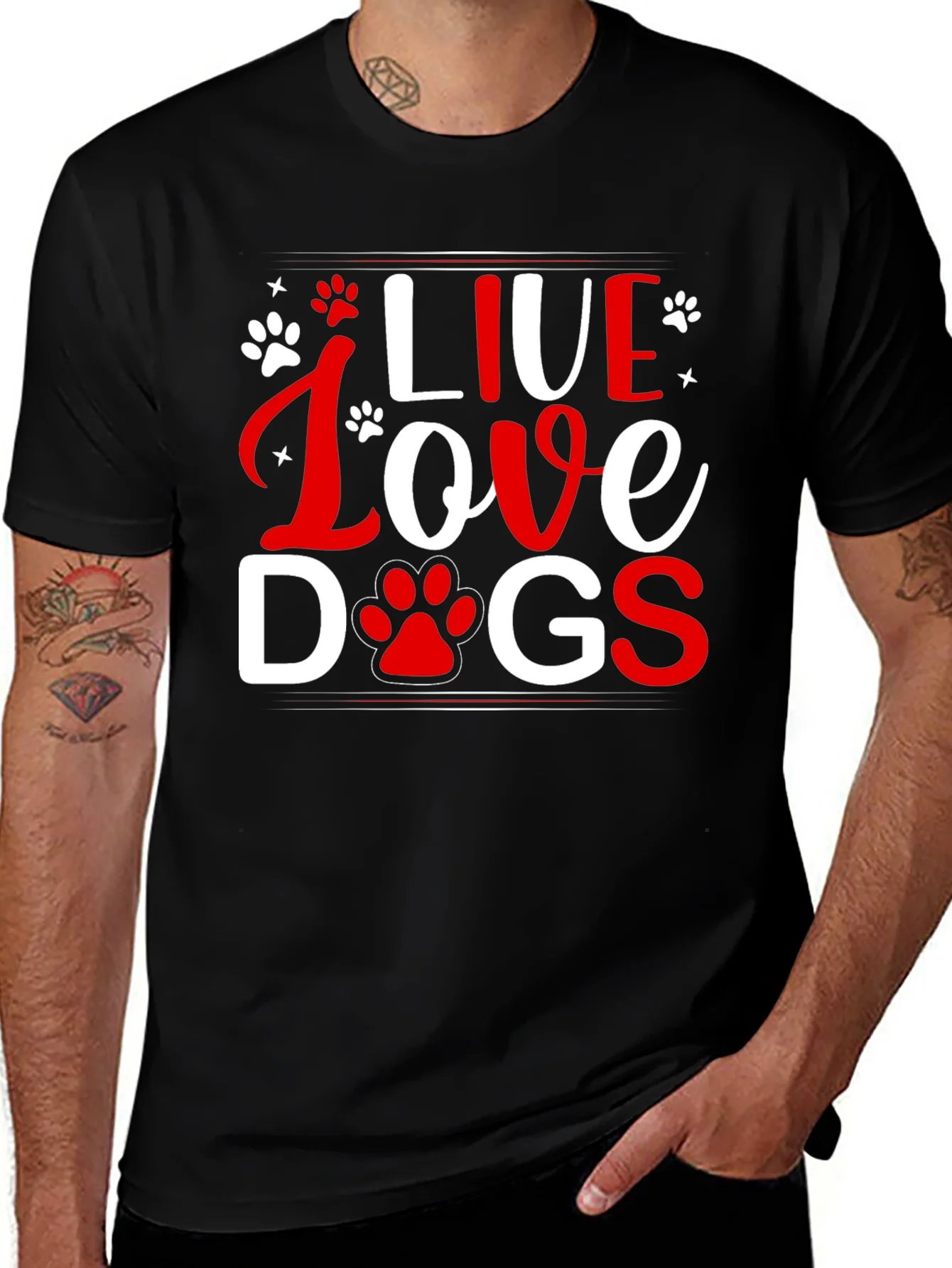 Live Love Dogs Graphic Tee - Unisex T-Shirt