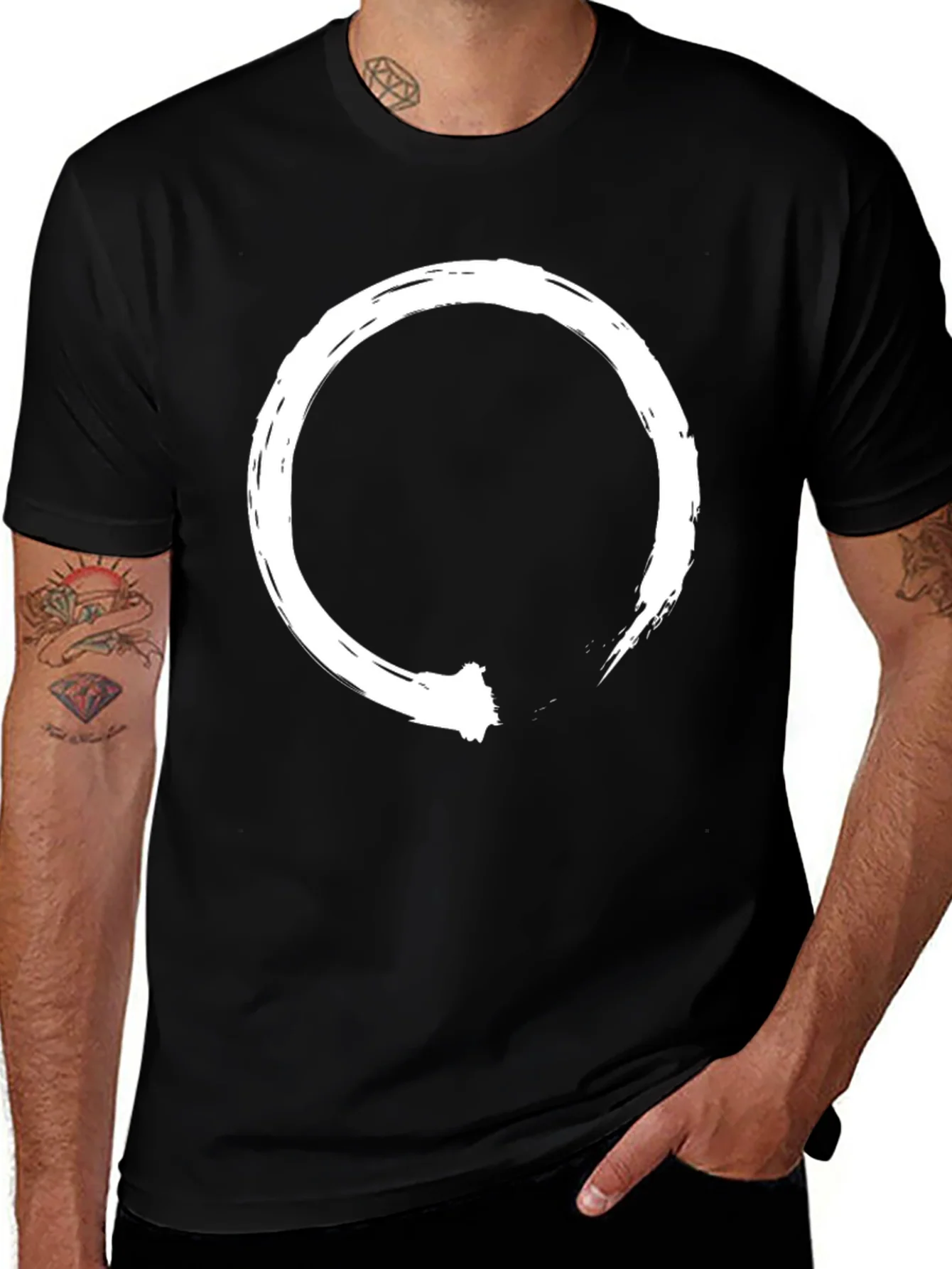 Enso Circle Graphic Black T-Shirt