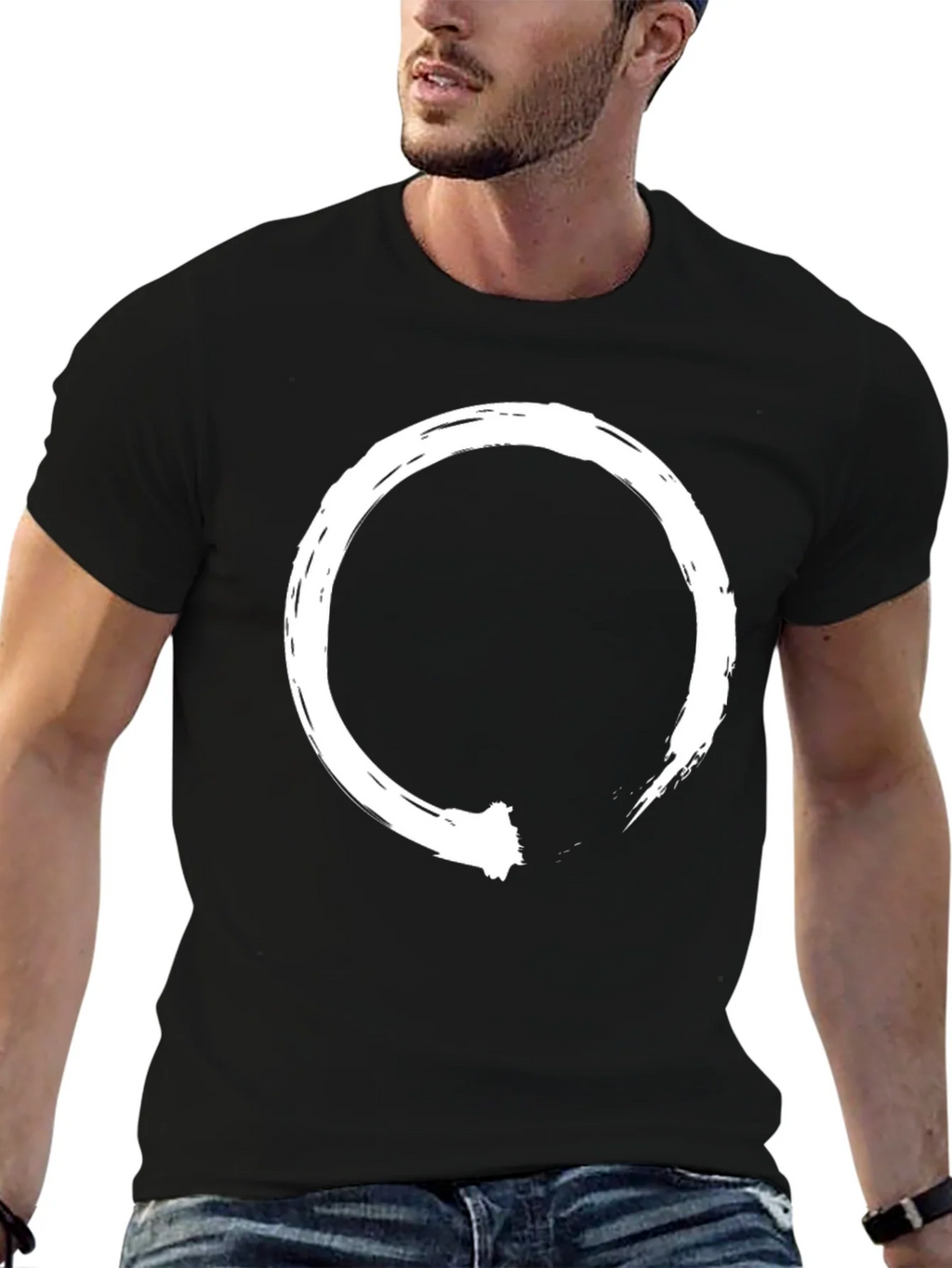 Enso Circle Graphic Black T-Shirt