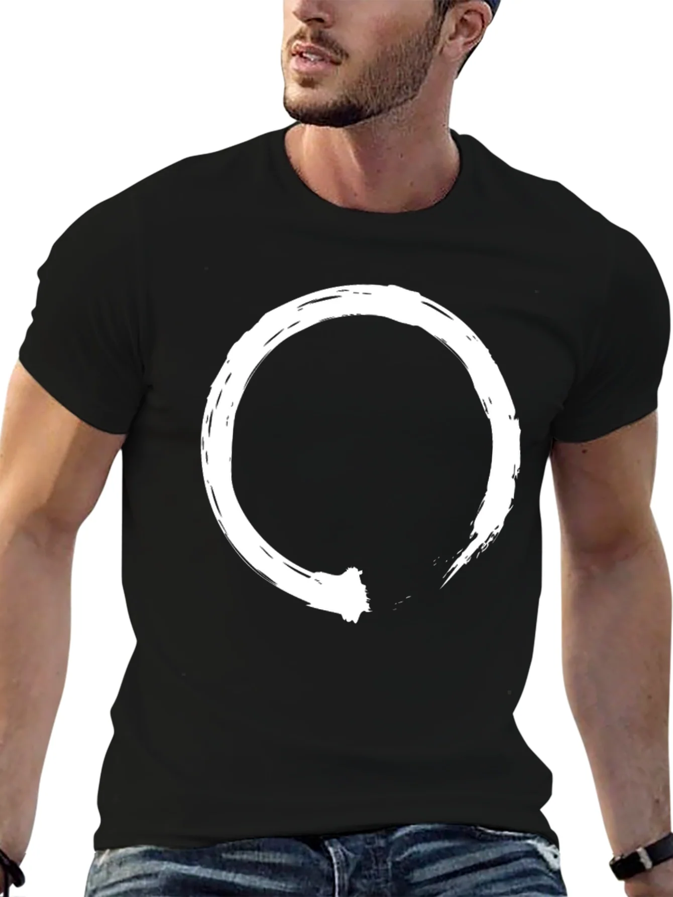 Enso Circle Graphic Black T-Shirt
