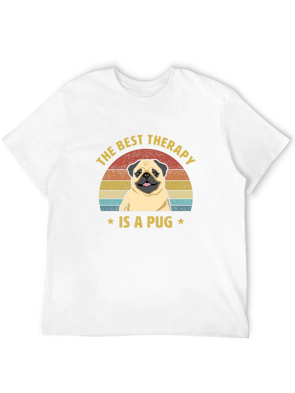 The Best Therapy Is A Pug Graphic T-Shirt