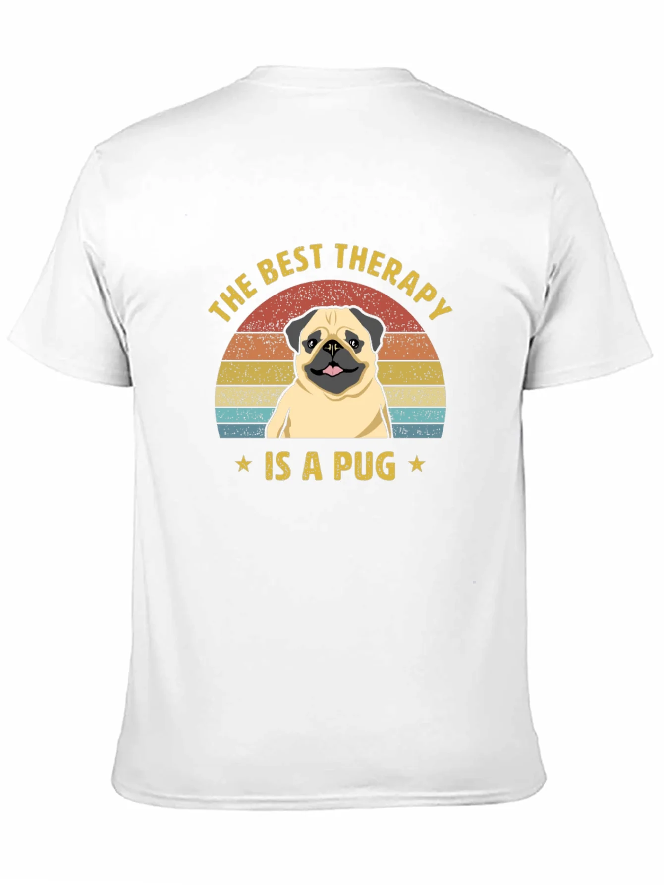 The Best Therapy Is A Pug Graphic T-Shirt