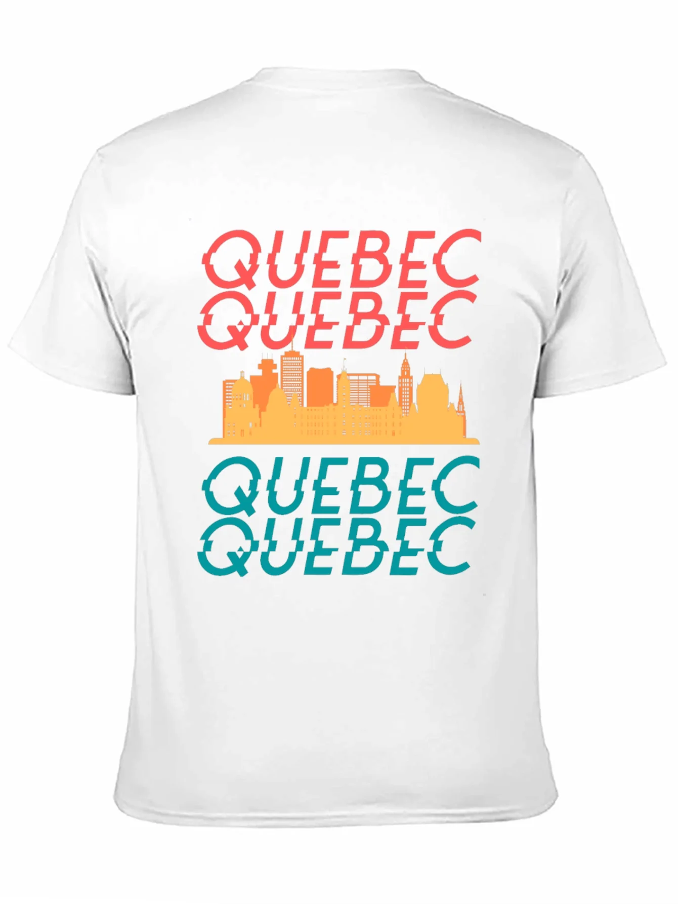 Quebec Skyline Graphic Tee - Stylish Cityscape T-Shirt