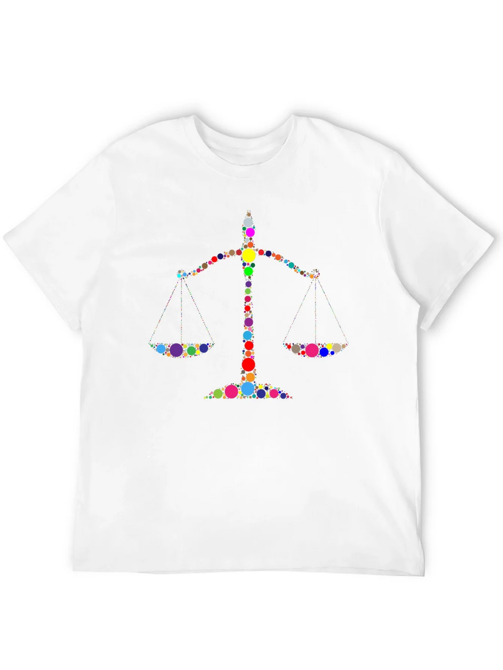 Justice Scales Graphic Black T-Shirt