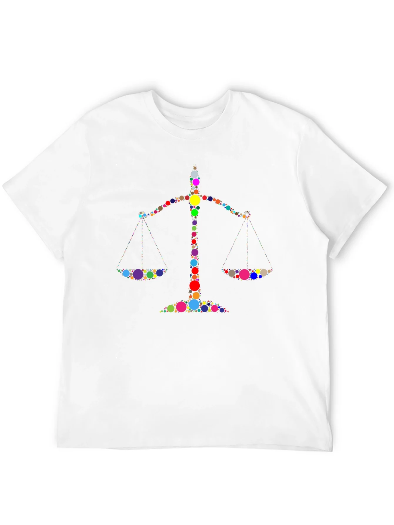 Justice Scales Graphic Black T-Shirt