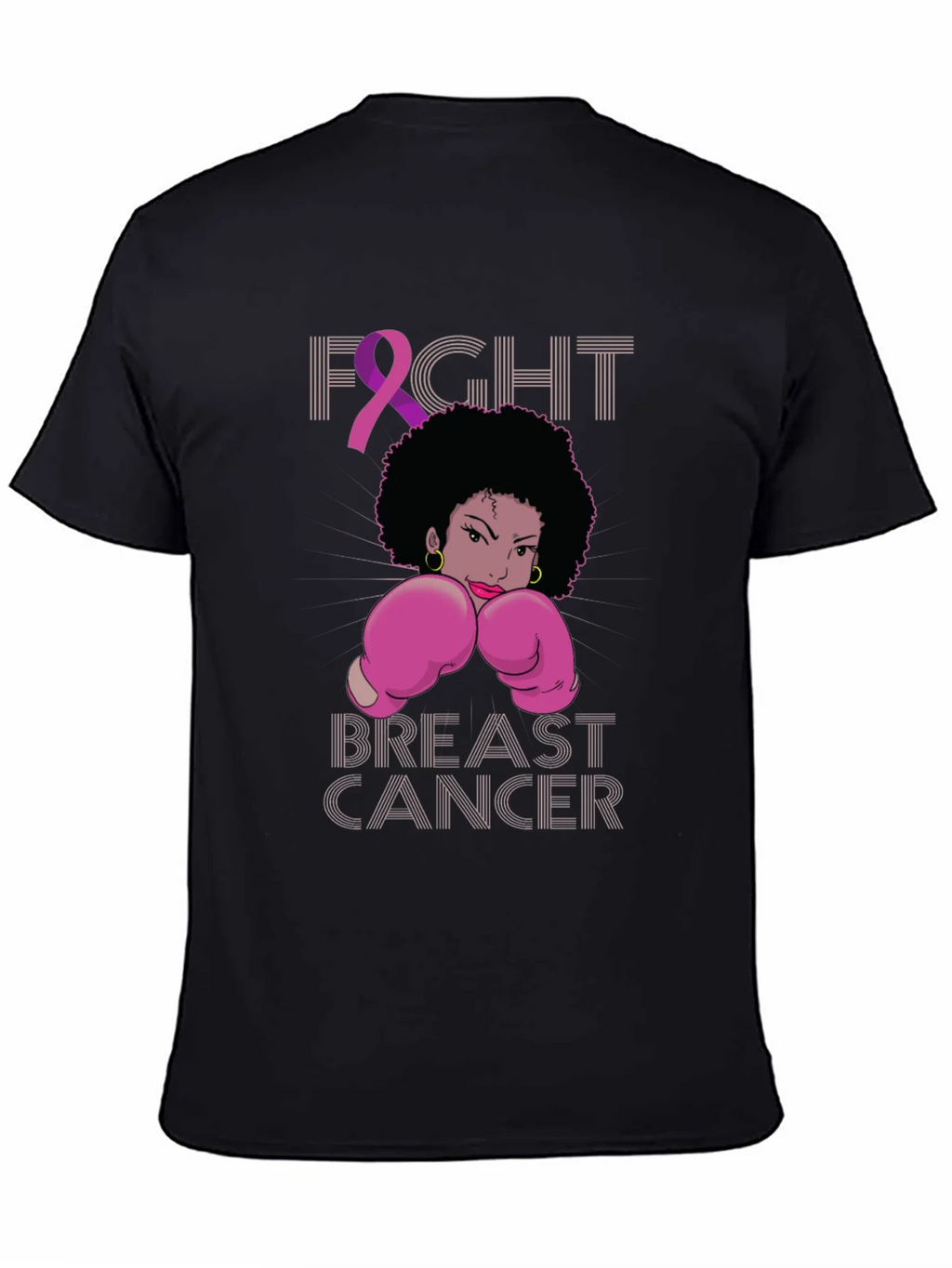 Fight Breast Cancer Boxing Woman T-Shirt