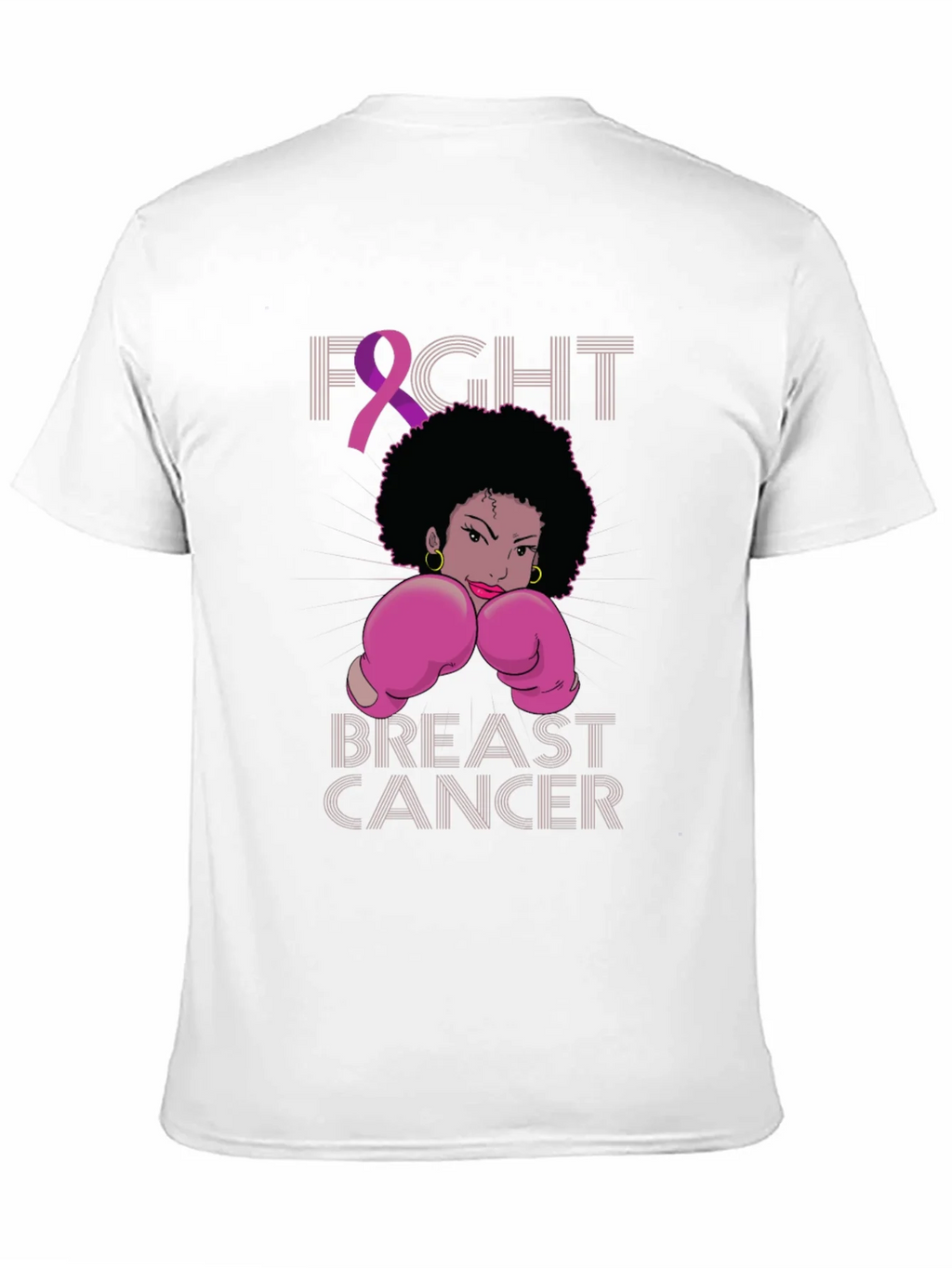 Fight Breast Cancer Boxing Woman T-Shirt