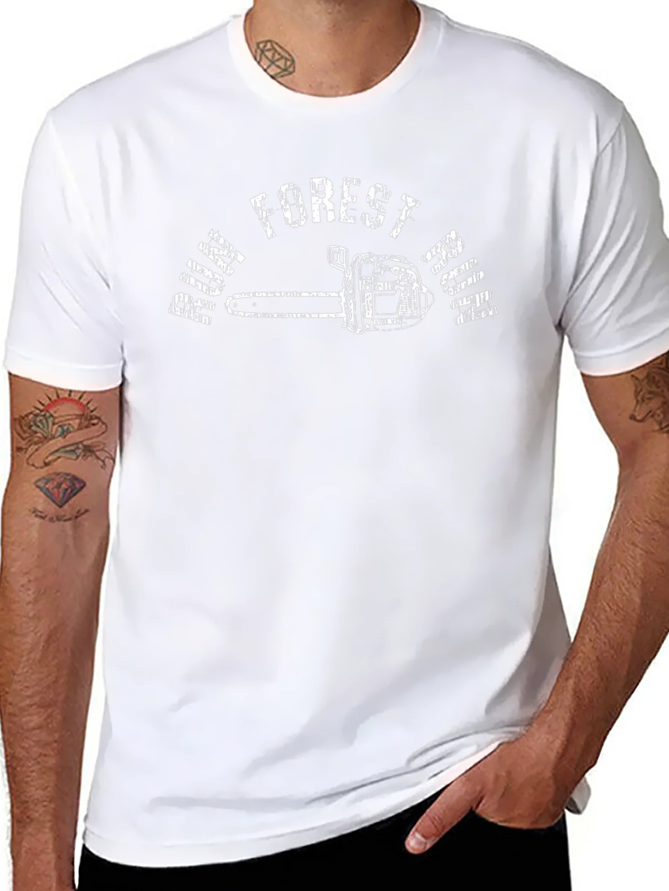 Run Forest Run Chainsaw T-Shirt