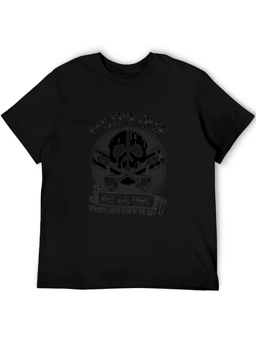 Skeleton Biker Ride and Shine Tee