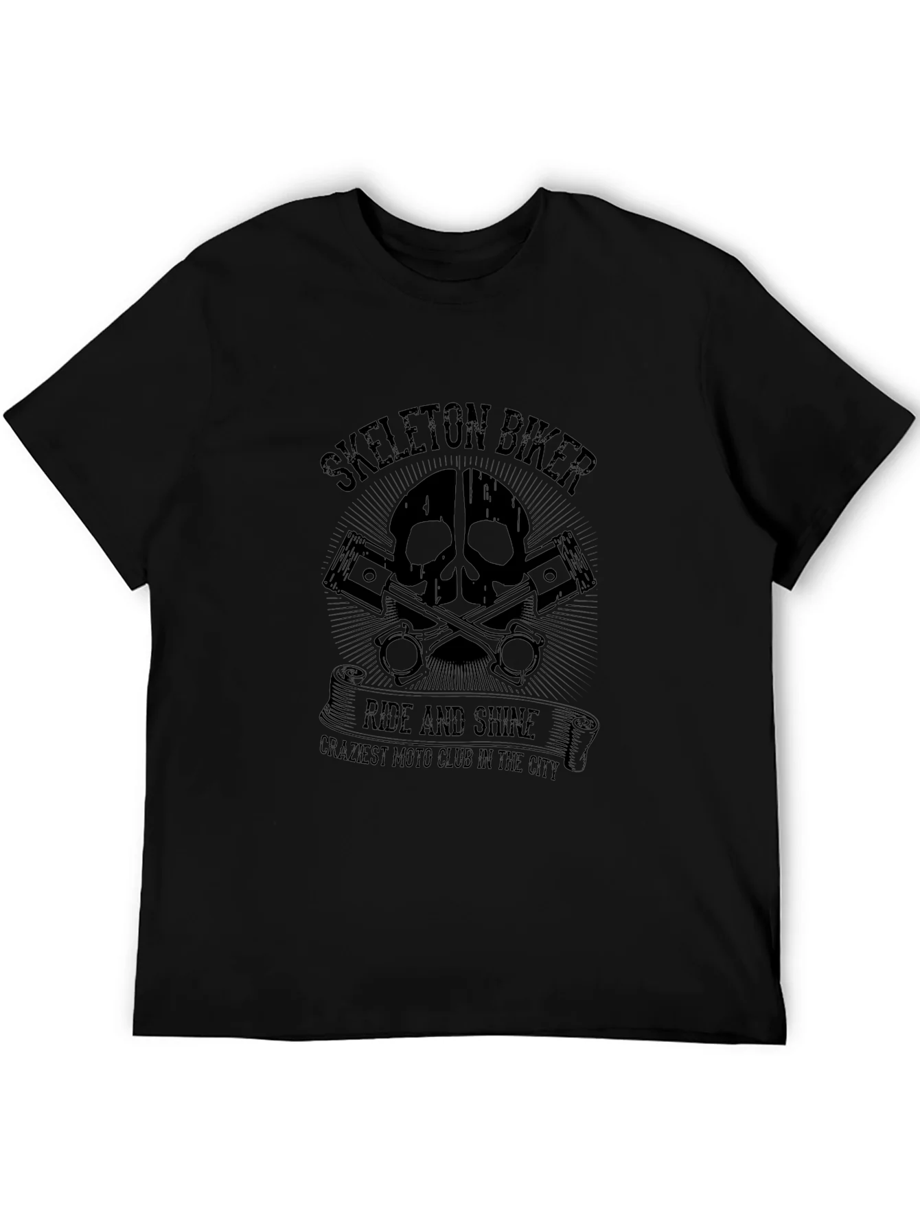 Skeleton Biker Ride and Shine Tee