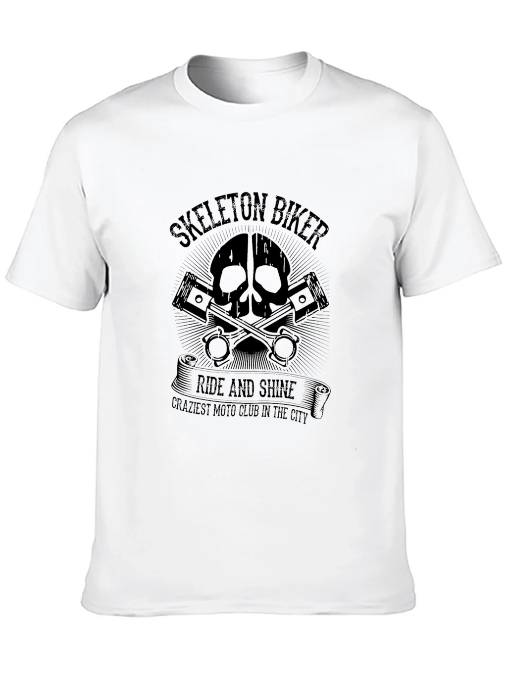 Skeleton Biker Ride and Shine Tee