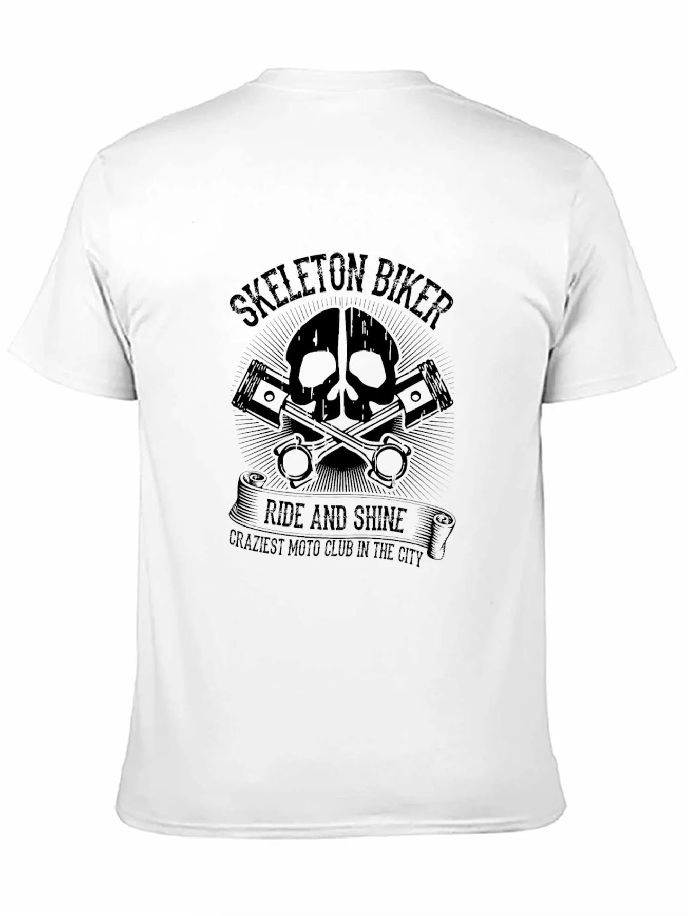 Skeleton Biker Ride and Shine Tee