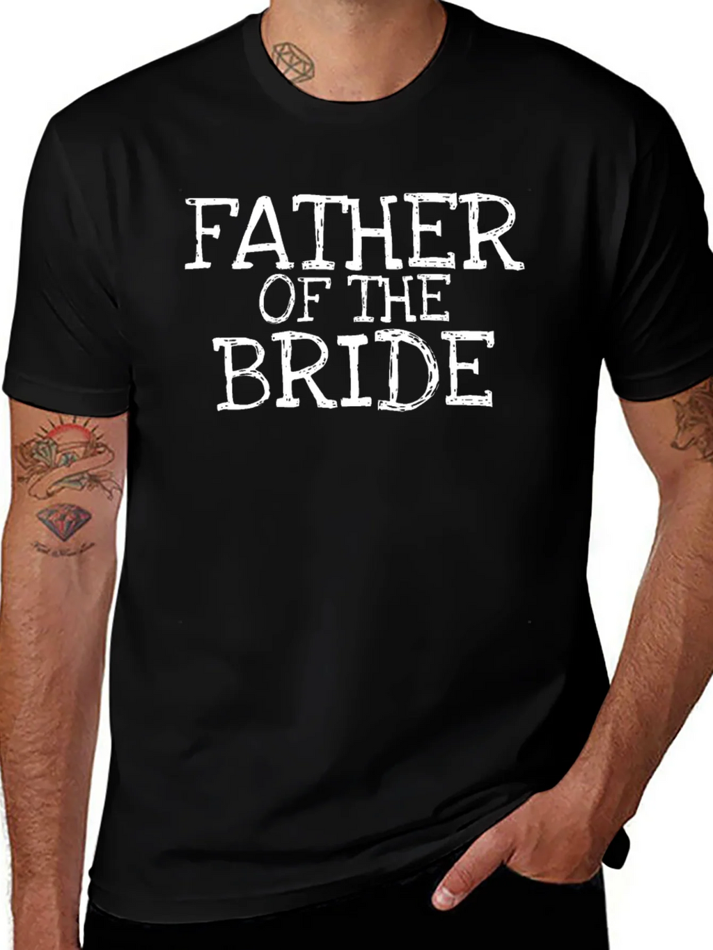 Father of the Bride Graphic T-Shirt - Black