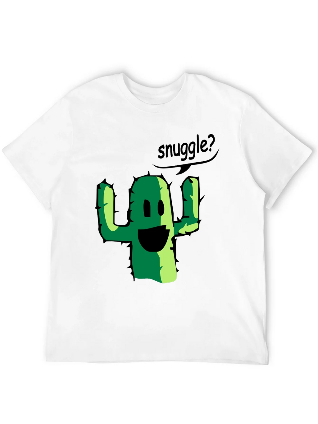 Snuggle Cactus Graphic Tee - Black