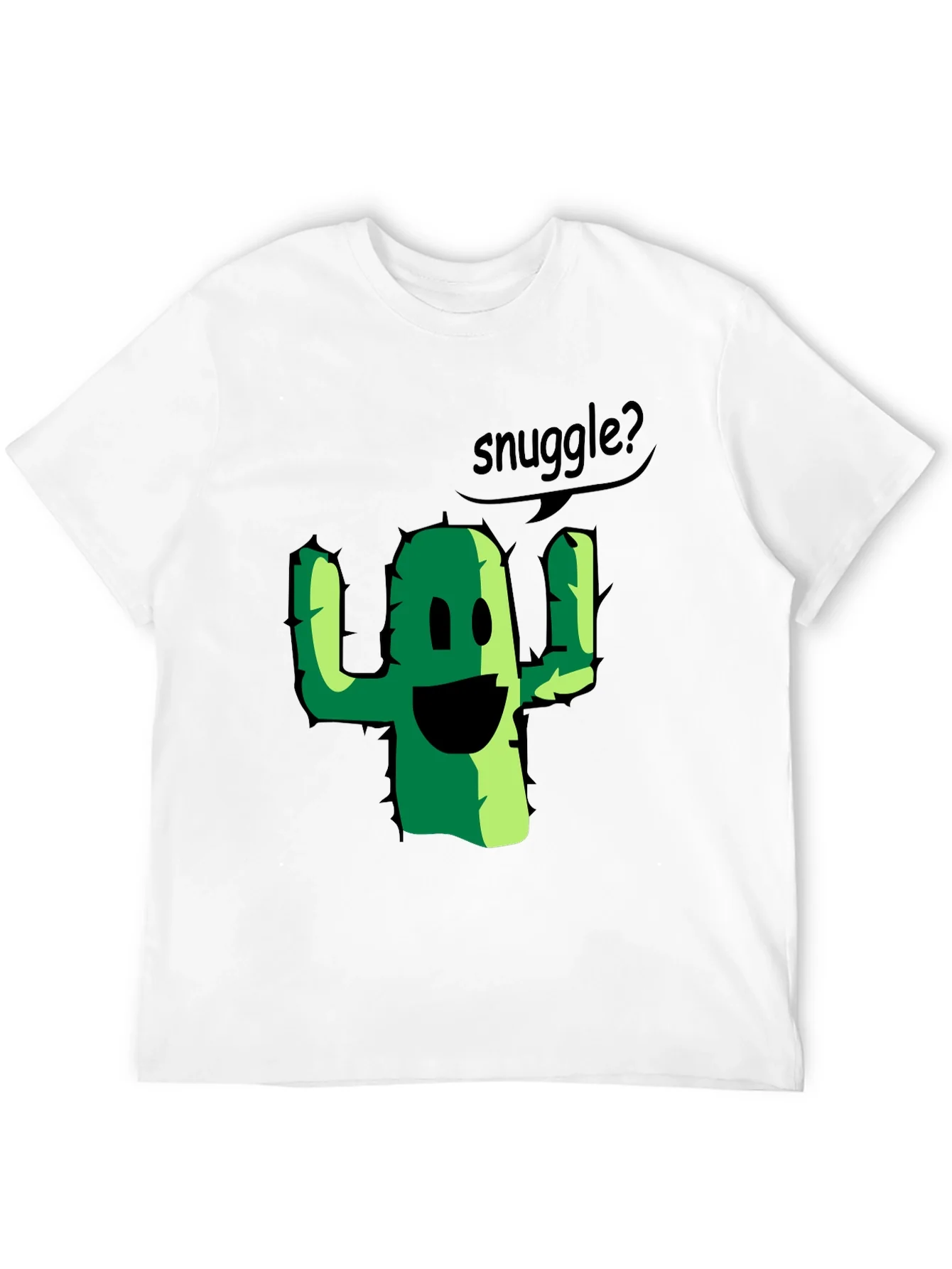 Snuggle Cactus Graphic Tee - Black