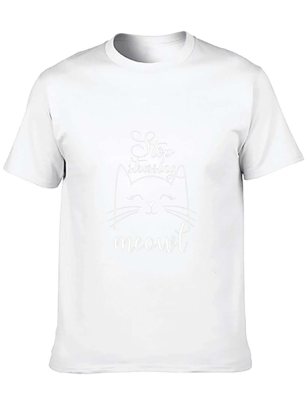 Stop Stressing Meowt Black T-Shirt