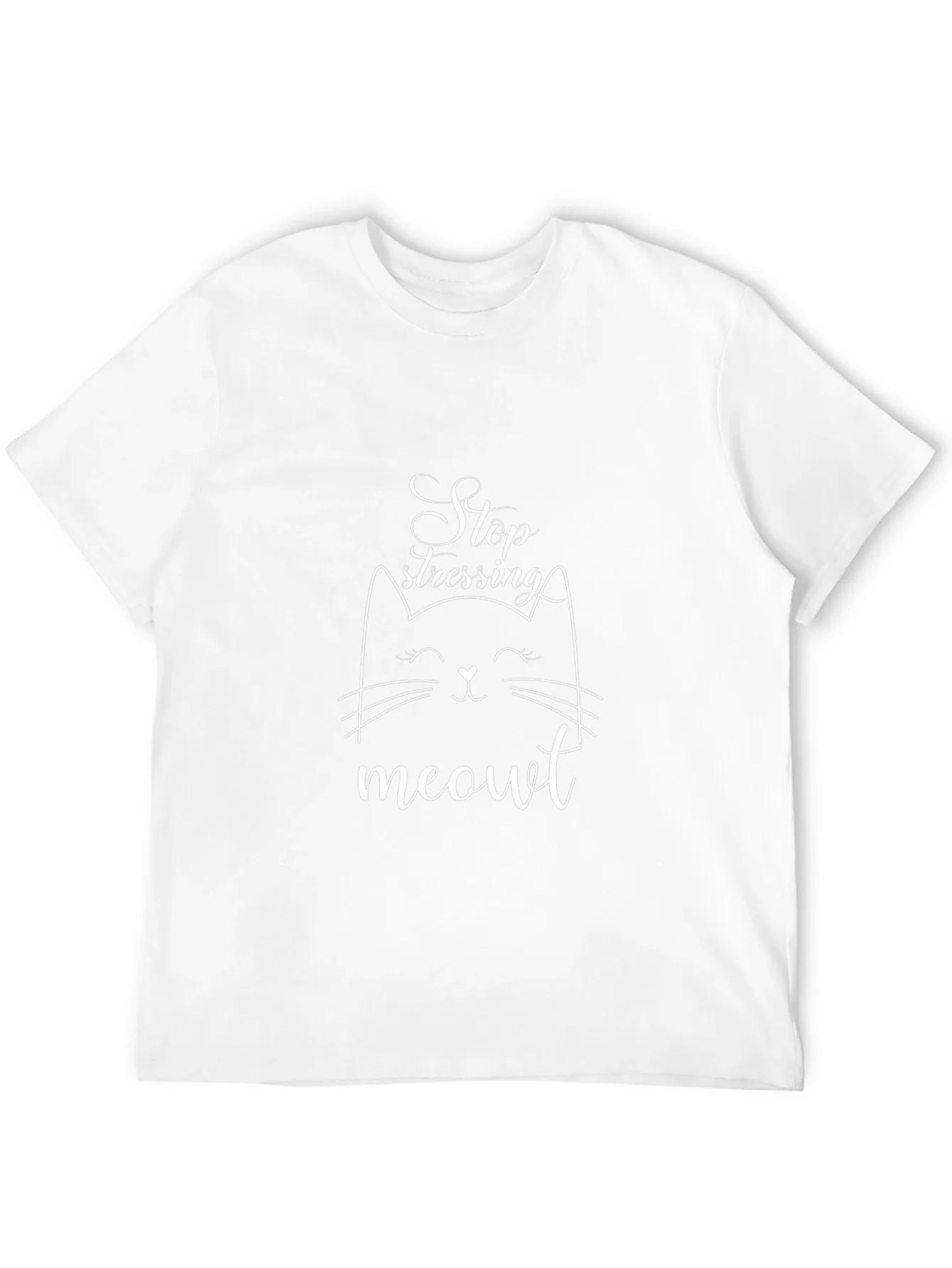 Stop Stressing Meowt Black T-Shirt