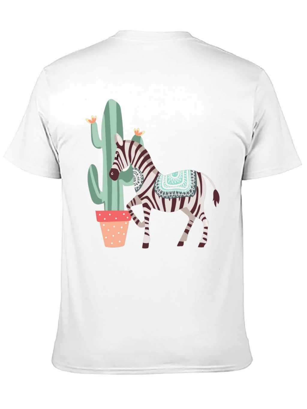 Zebra & Cactus Graphic T-Shirt