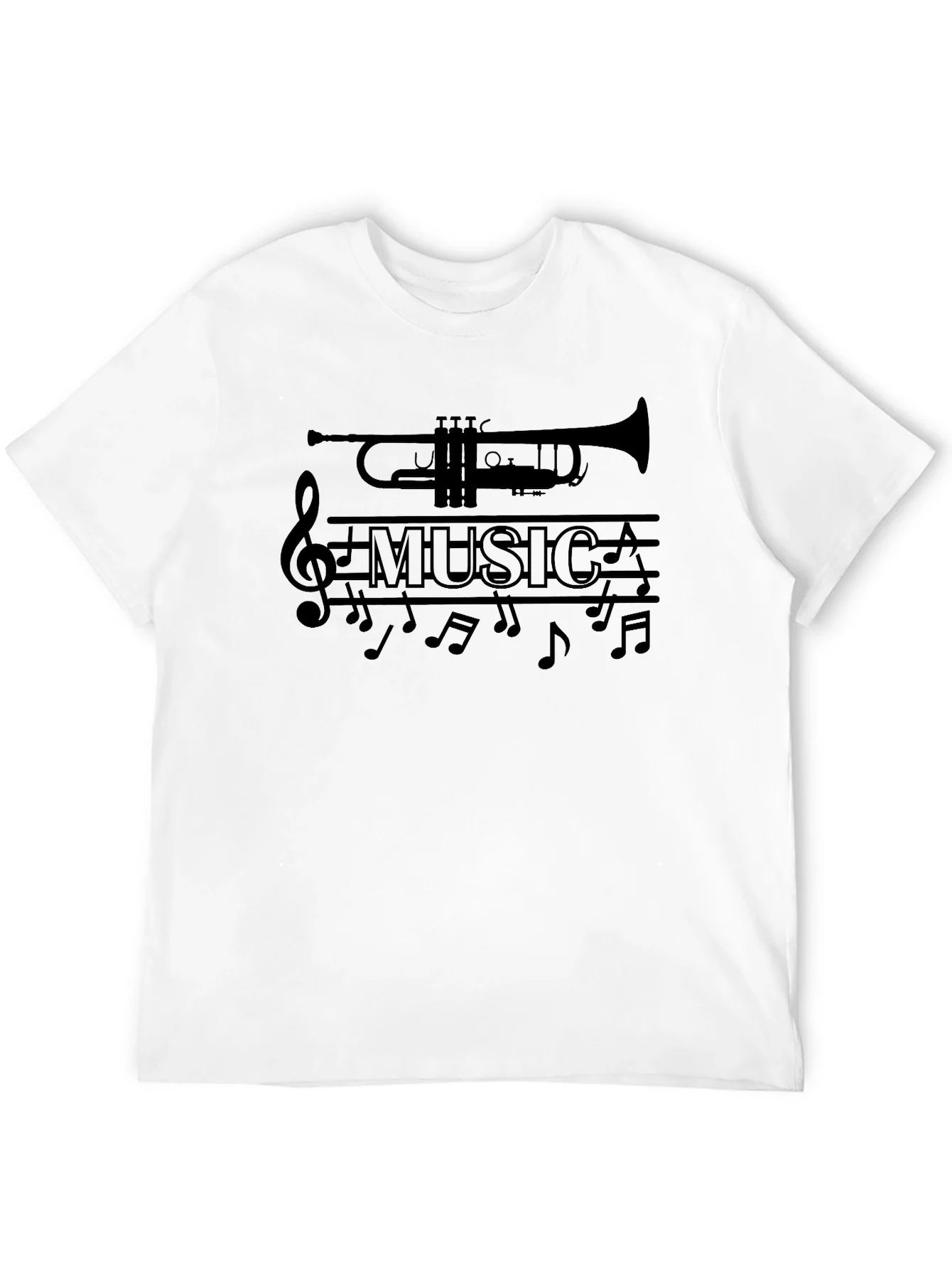 Music Lover Trumpet Graphic T-Shirt