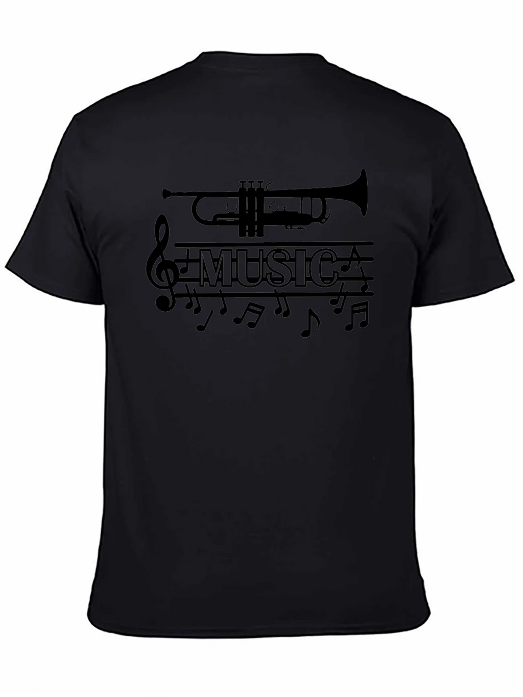 Music Lover Trumpet Graphic T-Shirt