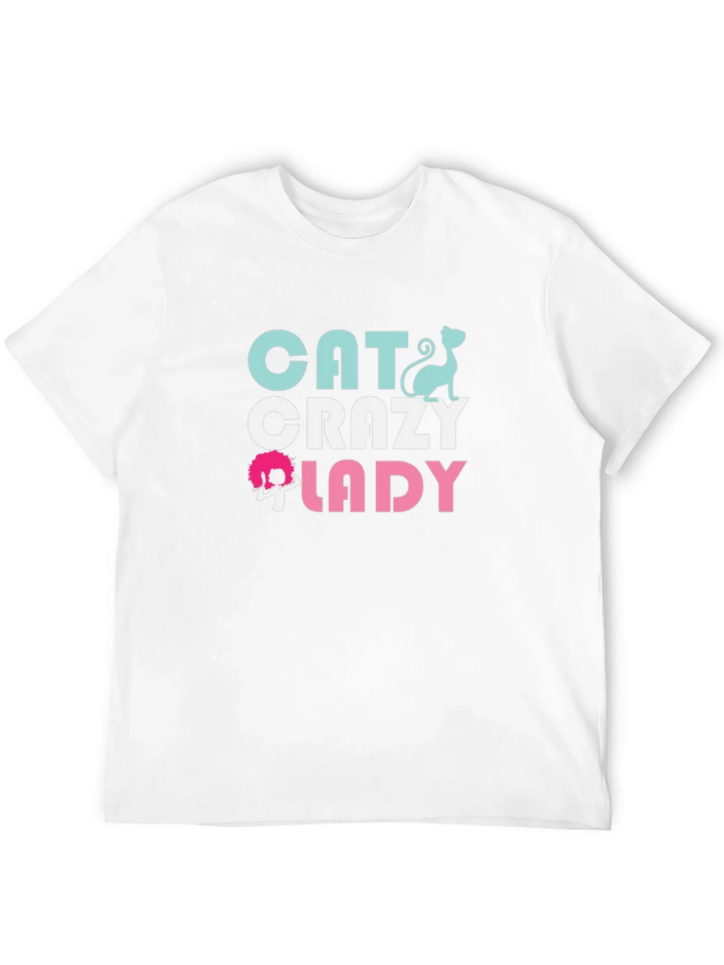 Cat Crazy Lady Graphic T-Shirt