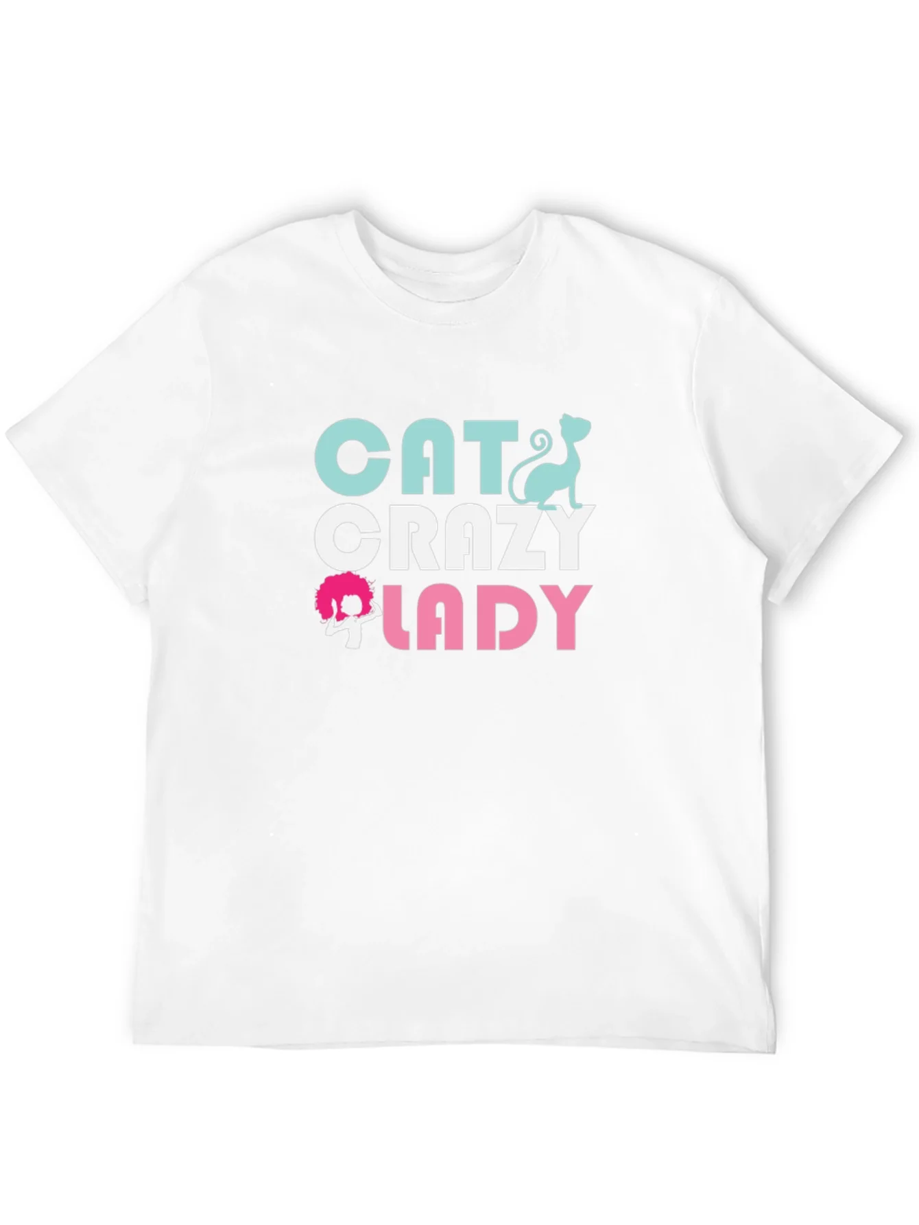 Cat Crazy Lady Graphic T-Shirt