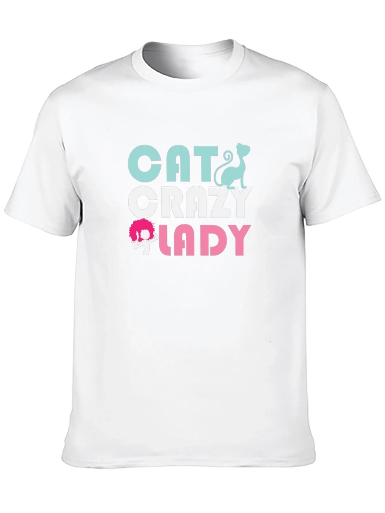 Cat Crazy Lady Graphic T-Shirt