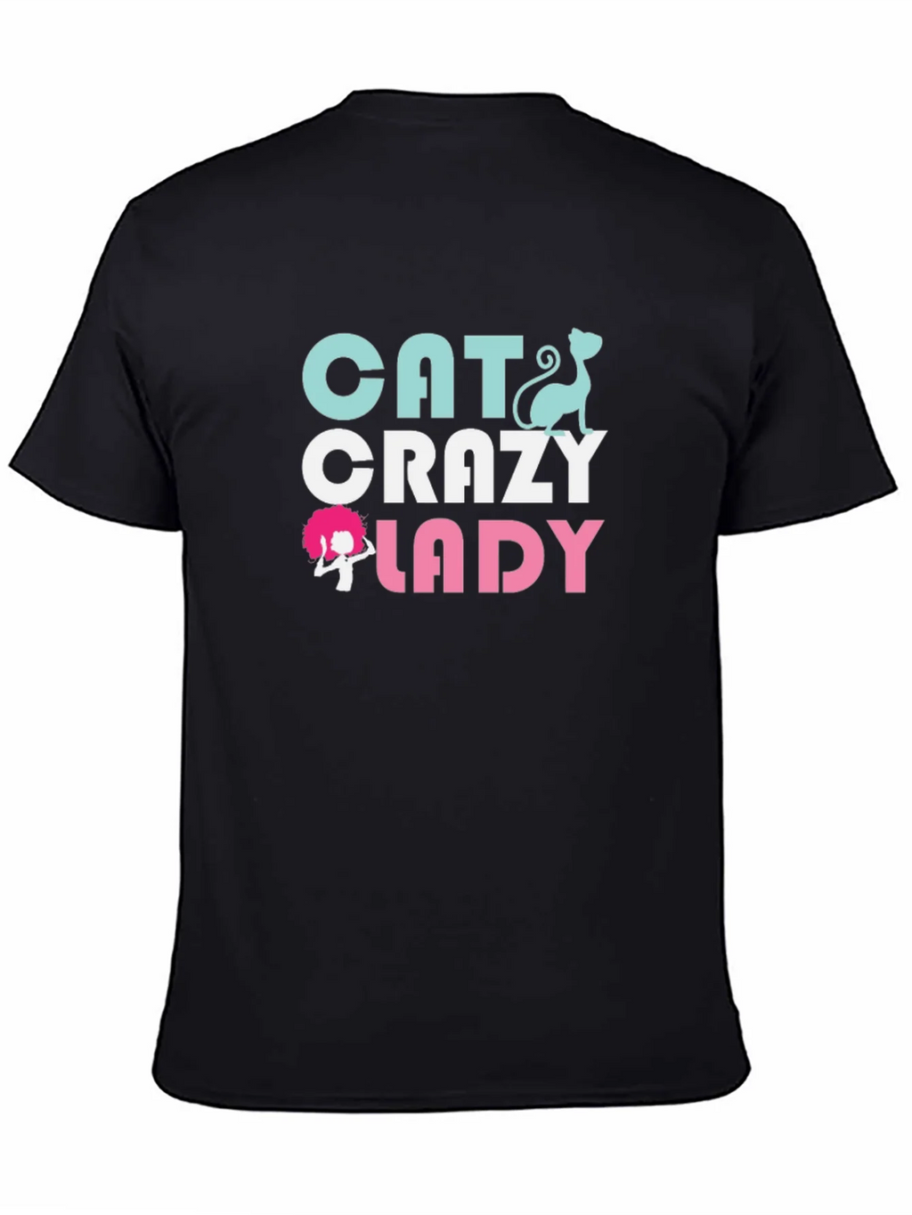 Cat Crazy Lady Graphic T-Shirt