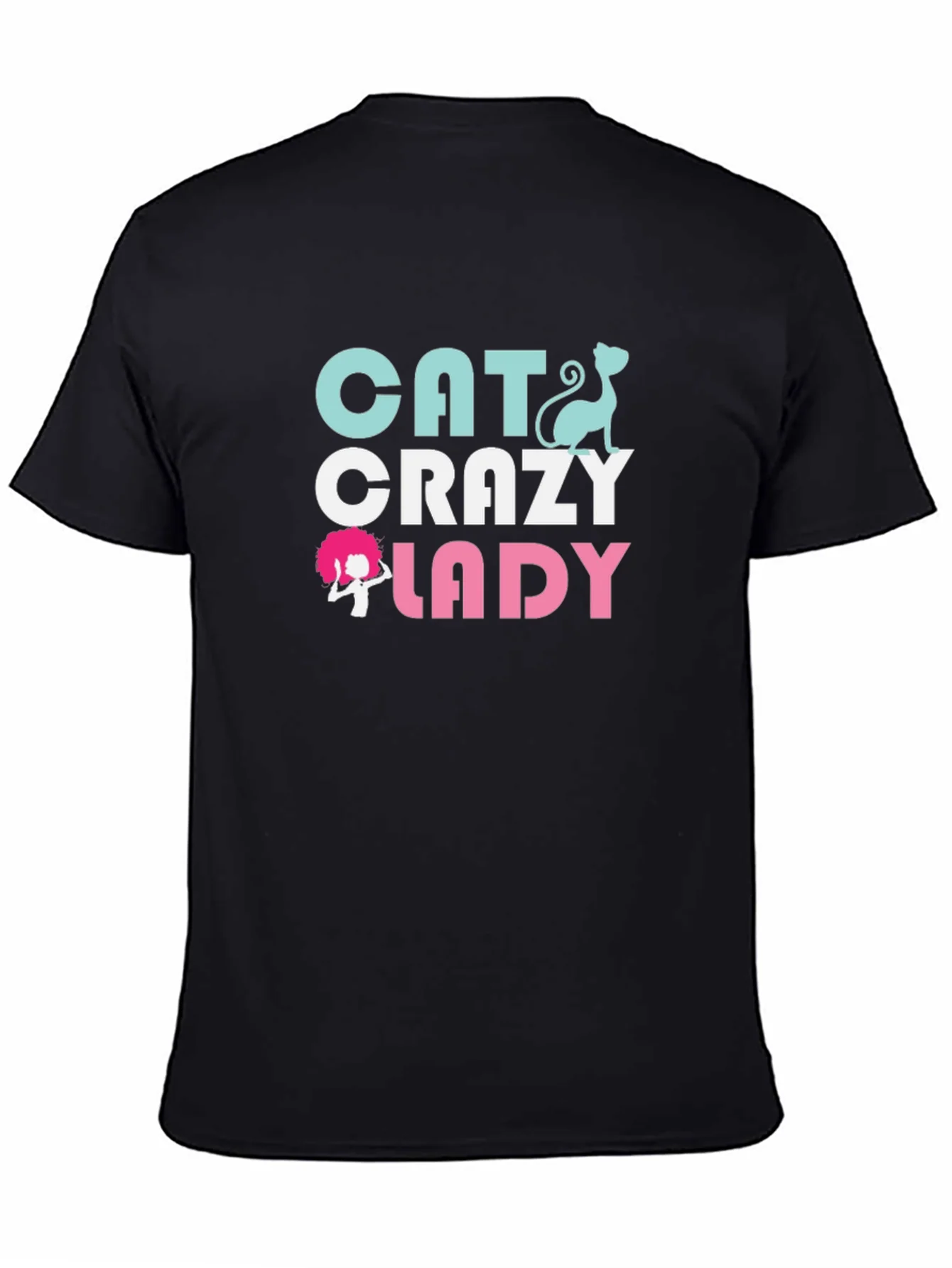 Cat Crazy Lady Graphic T-Shirt