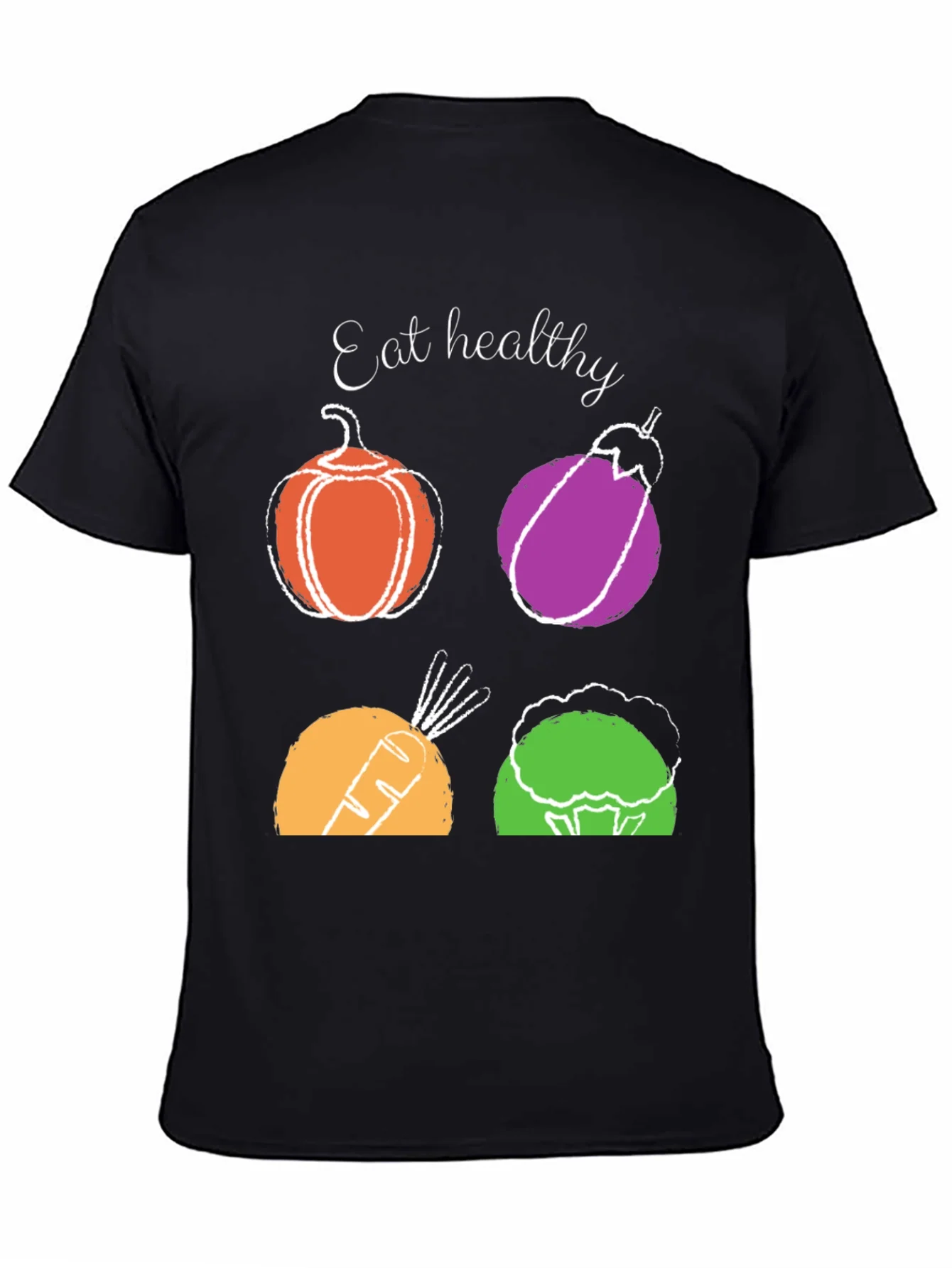 Eat Healthy T-Shirt: Vegetable Design Graphic Tee