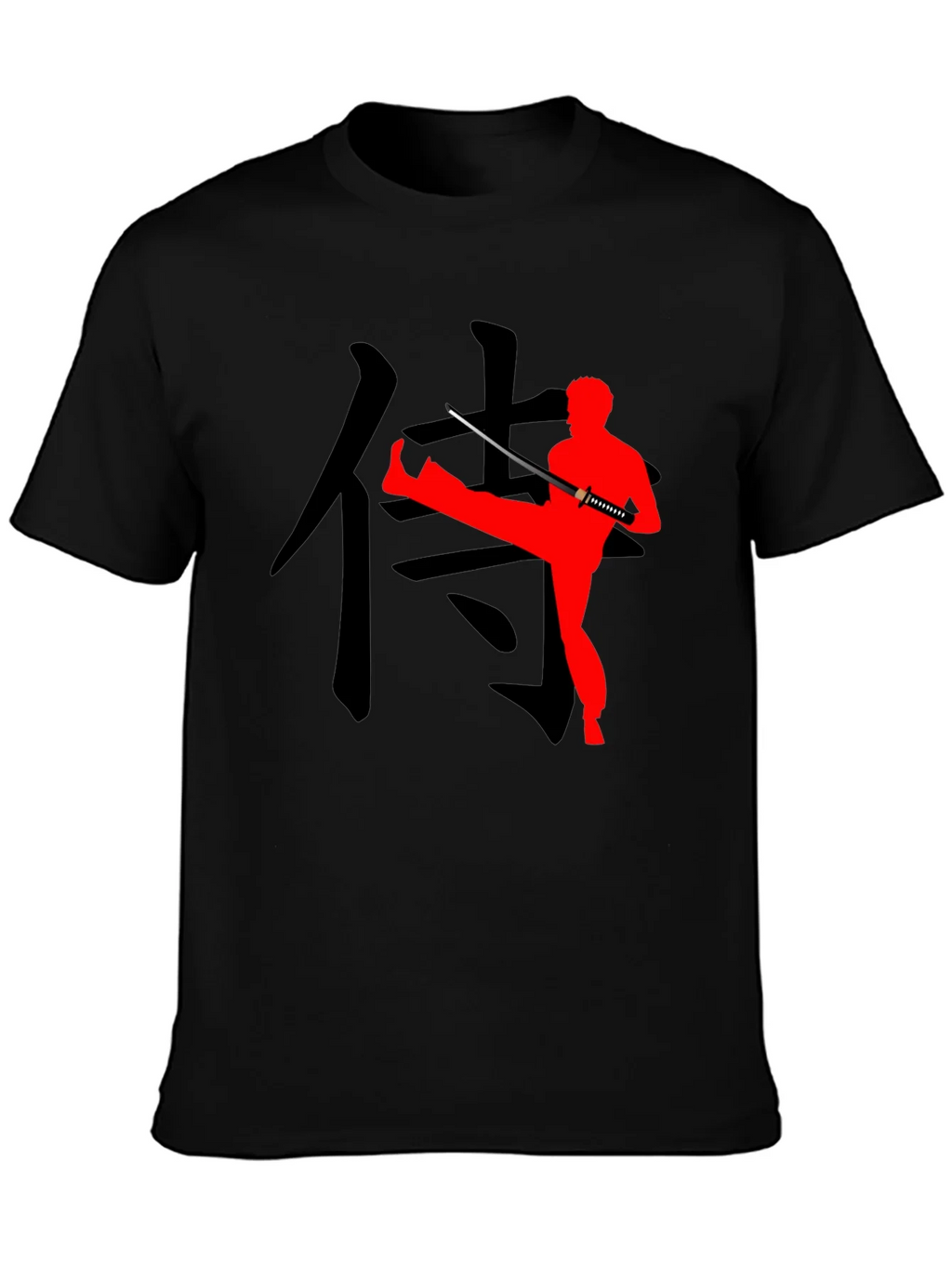 Samurai Kick T-Shirt - Martial Arts Inspired Design