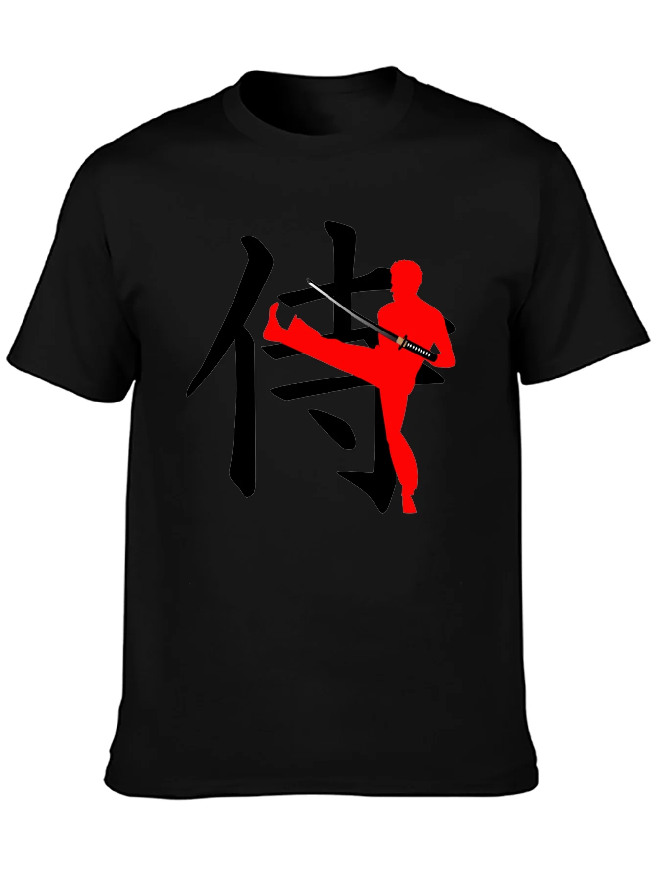 Samurai Kick T-Shirt - Martial Arts Inspired Design
