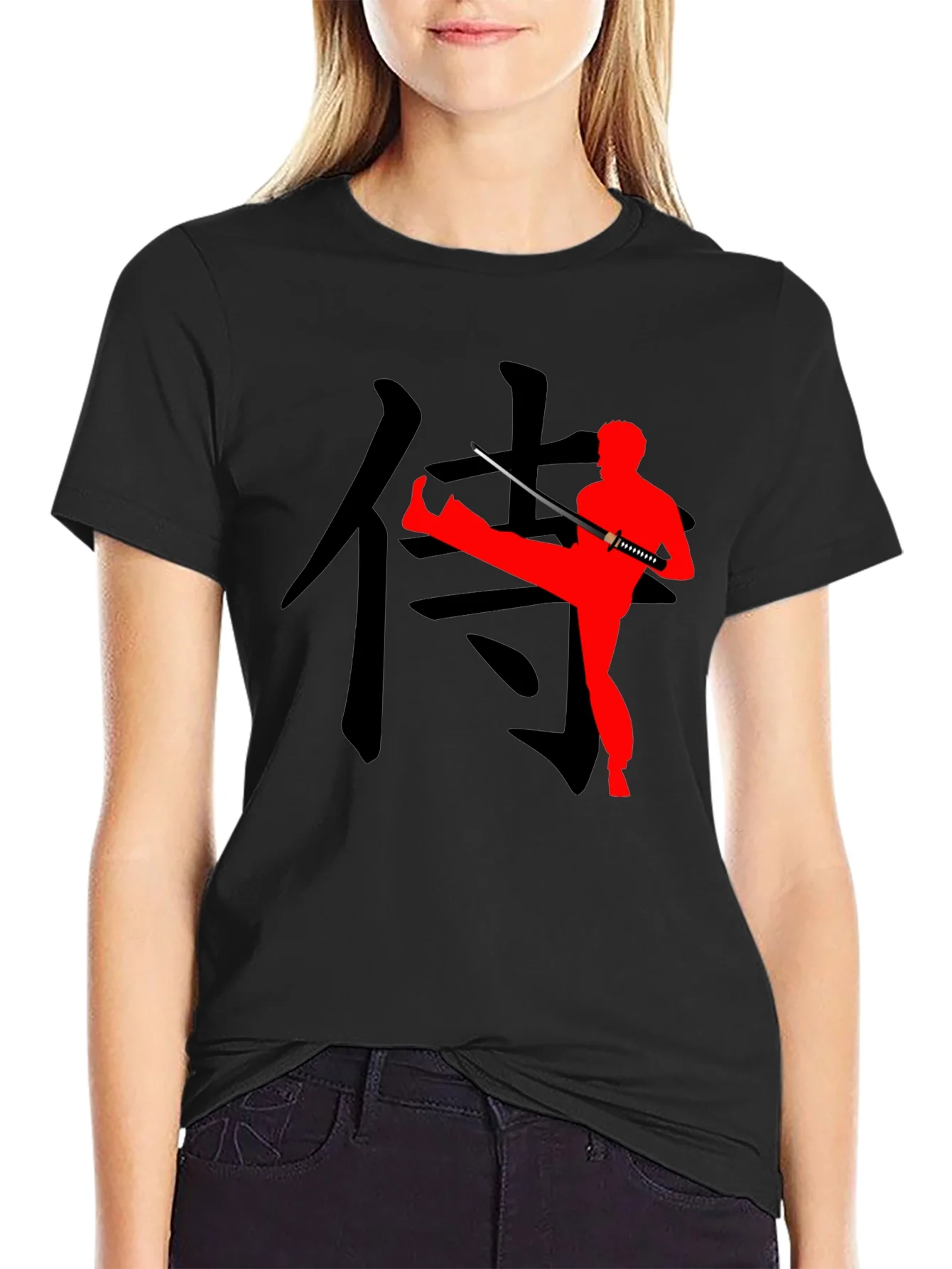 Samurai Kick T-Shirt - Martial Arts Inspired Design