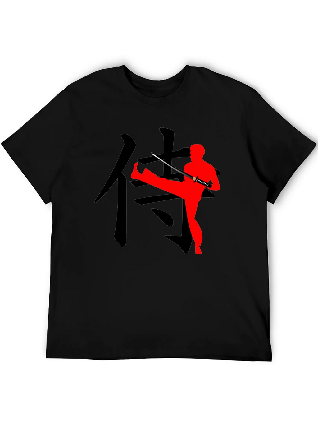 Samurai Kick T-Shirt - Martial Arts Inspired Design