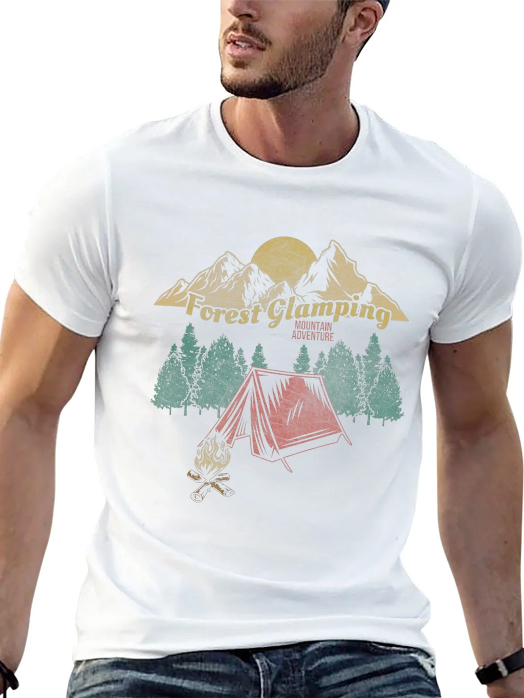 Forest Glamping Adventure Graphic Tee