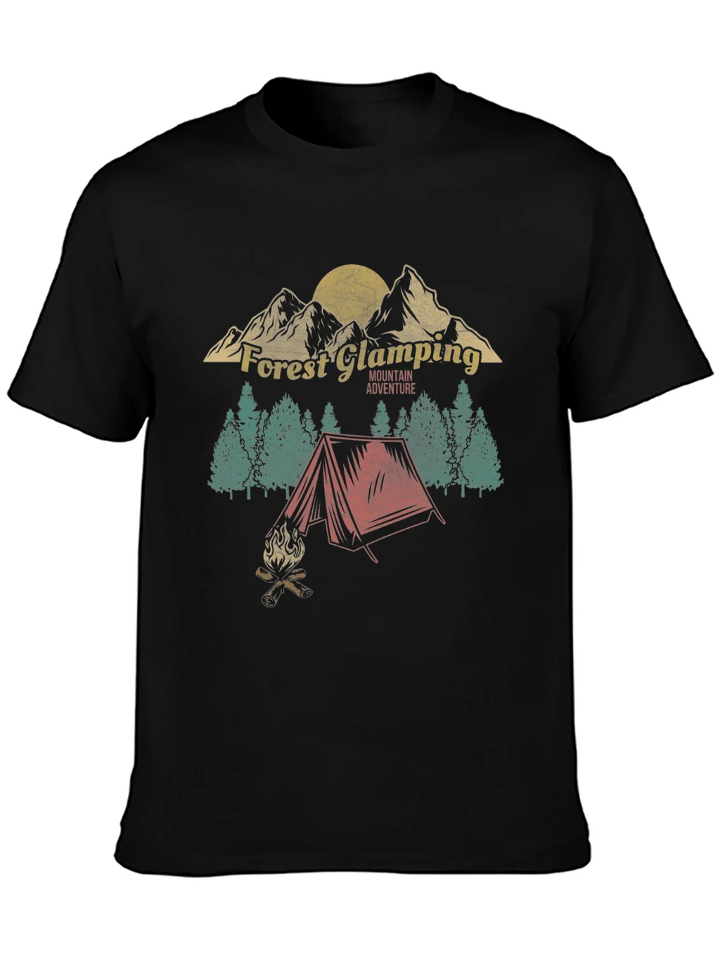 Forest Glamping Adventure Graphic Tee